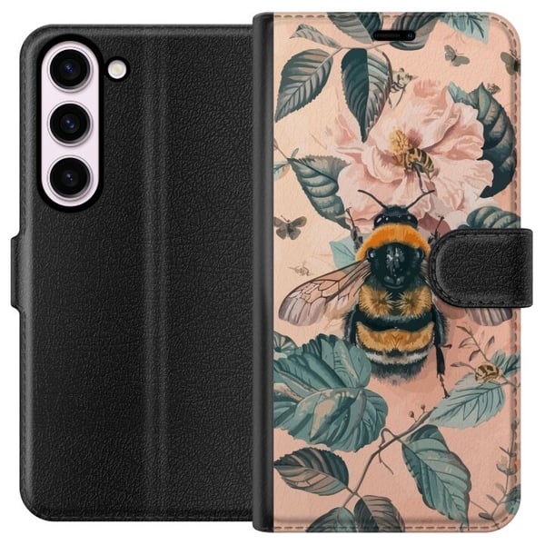 Kompatibel Tegnebogsetui til Samsung Galaxy S23 Humle på blomst i pastelfarver, smukt naturinspireret design, der formidler ro, energi og harmoni Kompatibel Tegnebogsetui til Samsung Galaxy S23 Humle på blomst i pastelfarver, smukt naturinspireret design, der formidler ro, energi og harmoni