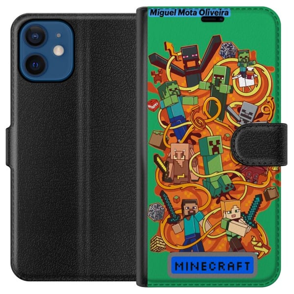 Yhteensopiva Lompakkokotelo Apple iPhone 12 mini Minecraft