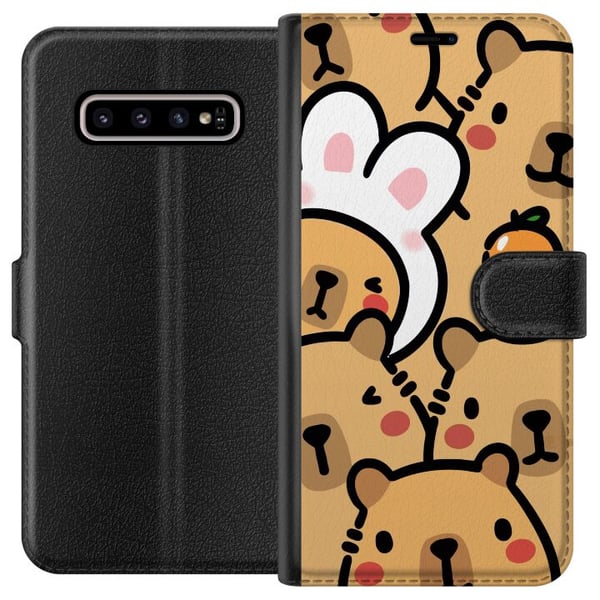Kompatibel Tegnebogsetui til Samsung Galaxy S10+ Vandrotte