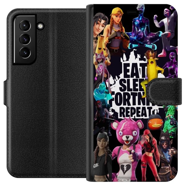 Kompatibel Tegnebogsetui til Samsung Galaxy S21+ 5G Fortnite Kompatibel Tegnebogsetui til Samsung Galaxy S21+ 5G Fortnite