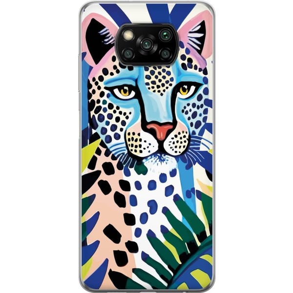 Kompatibelt Mobildeksel til Xiaomi Poco X3 NFC Levende Leopard