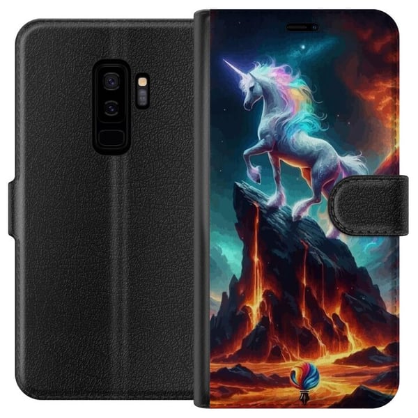 Kompatibelt Plånboksfodral till Samsung Galaxy S9+ Unicorn Kompatibelt Plånboksfodral till Samsung Galaxy S9+ Unicorn