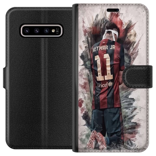 Kompatibelt Plånboksfodral till Samsung Galaxy S10+ Neymar