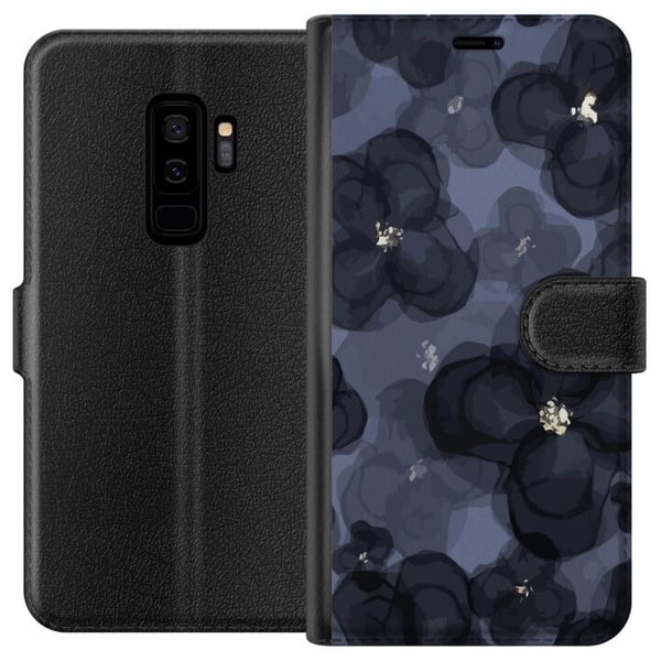 Kompatibelt Plånboksfodral till Samsung Galaxy S9+ Blomsterfält Kompatibelt Plånboksfodral till Samsung Galaxy S9+ Blomsterfält