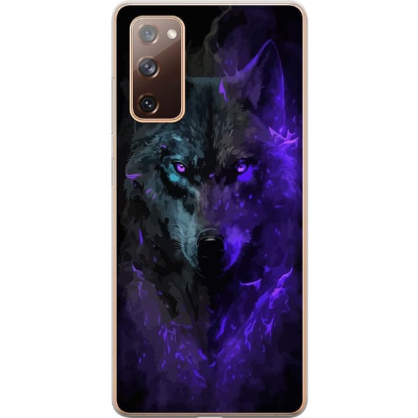 Kompatibelt Mobilskal till Samsung Galaxy S20 FE Varg Lila