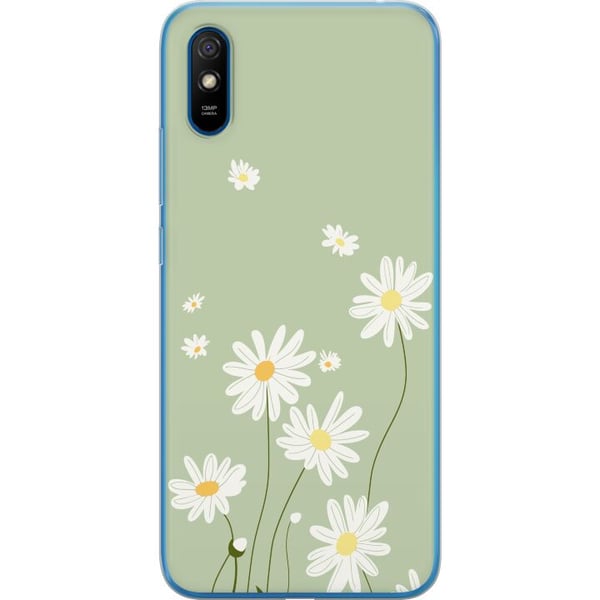 Kompatibel Mobilcover til Xiaomi Redmi 9A Præstekraver - blomstret mønster i svensk sommerstil