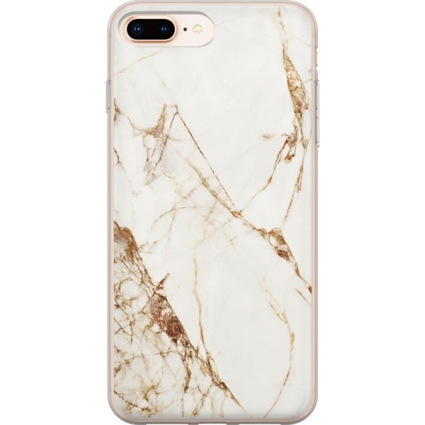 Yhteensopiva Puhelinkuori Apple iPhone 8 Plus Valkoinen marmori Yhteensopiva Puhelinkuori Apple iPhone 8 Plus Valkoinen marmori