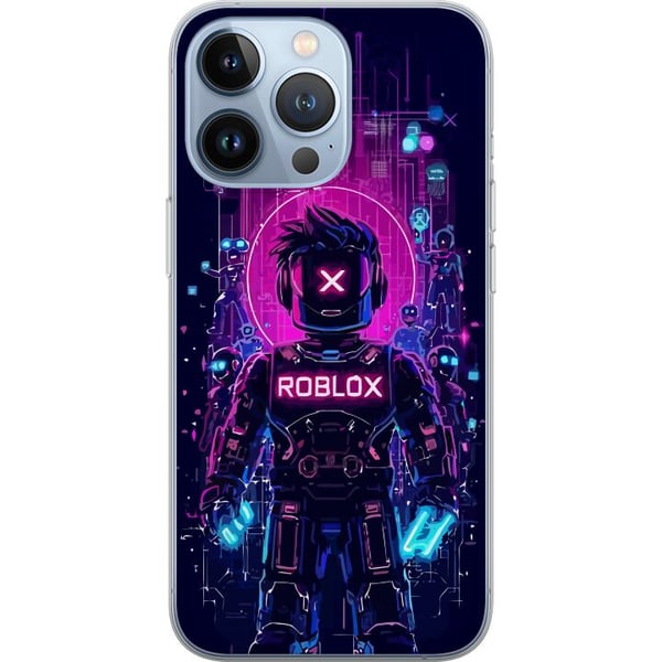Kompatibelt Mobilskal till Apple iPhone 13 Pro Roblox Cyber Core Kraftfull digital Robloxdesign med lila ljus och futuristisk bakgrund