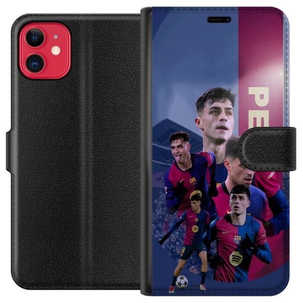 Kompatibel Tegnebogsetui til Apple iPhone 11 Pedri Barcelona Spanien fodbold midtbanespiller ungt talent teknisk dygtig spiller med stærk udvikling o Kompatibel Tegnebogsetui til Apple iPhone 11 Pedri Barcelona Spanien fodbold midtbanespiller ungt talent teknisk dygtig spiller med stærk udvikling o