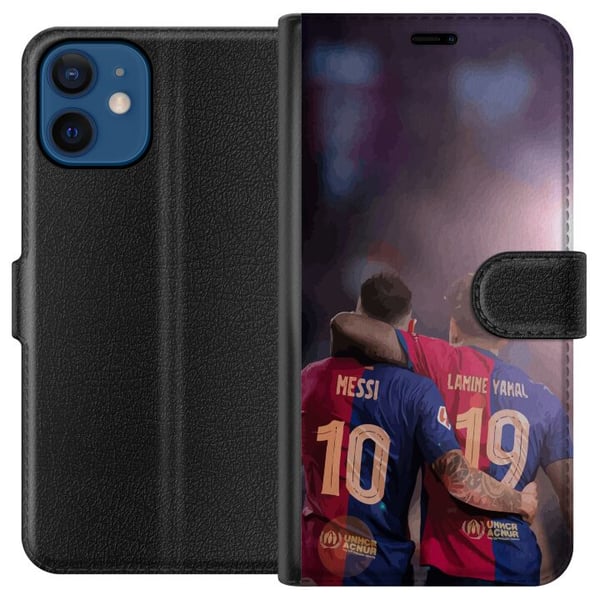 Kompatibelt Lommeboketui til Apple iPhone 12 Lamine Yamal VS Messi