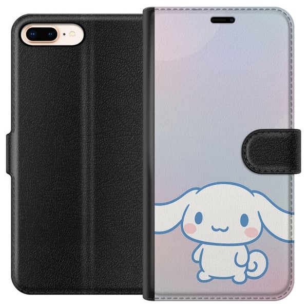 Kompatibel Tegnebogsetui til Apple iPhone 8 Plus Kawaii Sanrio Cinnamonroll