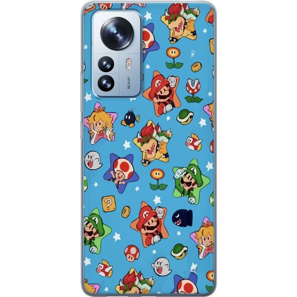 Yhteensopiva Puhelinkuori Xiaomi 12 Pro Nintendo Mario Switch -pelihahmo