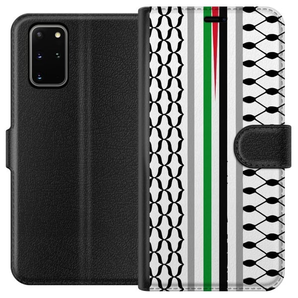 Kompatibelt Plånboksfodral till Samsung Galaxy S20+ Keffiyeh, Palestina Kompatibelt Plånboksfodral till Samsung Galaxy S20+ Keffiyeh, Palestina