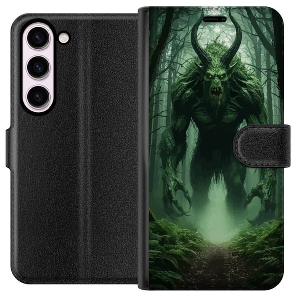 Kompatibel Tegnebogsetui til Samsung Galaxy S23 Skov Monster Fantasi Væsen Mørk Kompatibel Tegnebogsetui til Samsung Galaxy S23 Skov Monster Fantasi Væsen Mørk