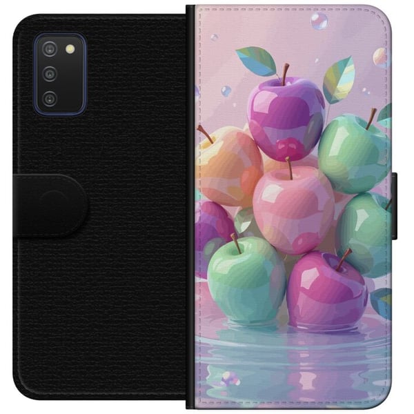 Kompatibelt Lommeboketui til Samsung Galaxy A03s Magiske epler Fantasy Eventyrfrukt