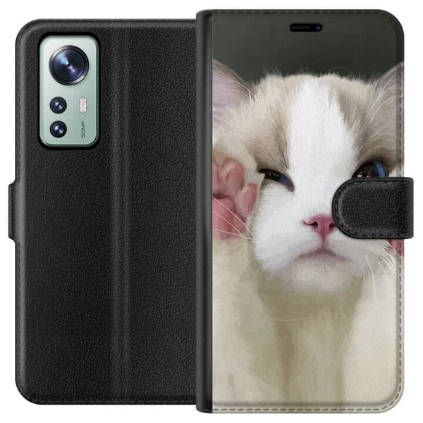 Yhteensopiva Lompakkokotelo Xiaomi 12 Kissa