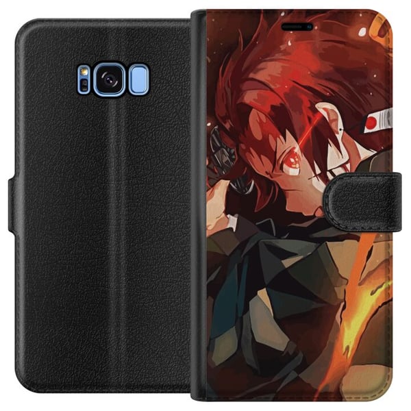 Kompatibelt Plånboksfodral till Samsung Galaxy S8 Demon Slayer Kompatibelt Plånboksfodral till Samsung Galaxy S8 Demon Slayer
