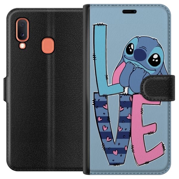 Kompatibelt Lommeboketui til Samsung Galaxy A20e Søm Kompatibelt Lommeboketui til Samsung Galaxy A20e Søm