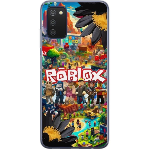 Kompatibelt Mobildeksel til Samsung Galaxy A03s Roblox-spillverden med populære karakterer, fargerike miljøer og eventyr – perfekt for barn og unge s