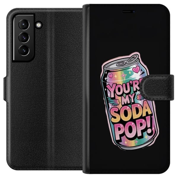 Kompatibelt Lommeboketui til Samsung Galaxy S21+ 5G Youre My Soda Pop kawaii pastell regnbue hjerter glitrende design Kompatibelt Lommeboketui til Samsung Galaxy S21+ 5G Youre My Soda Pop kawaii pastell regnbue hjerter glitrende design