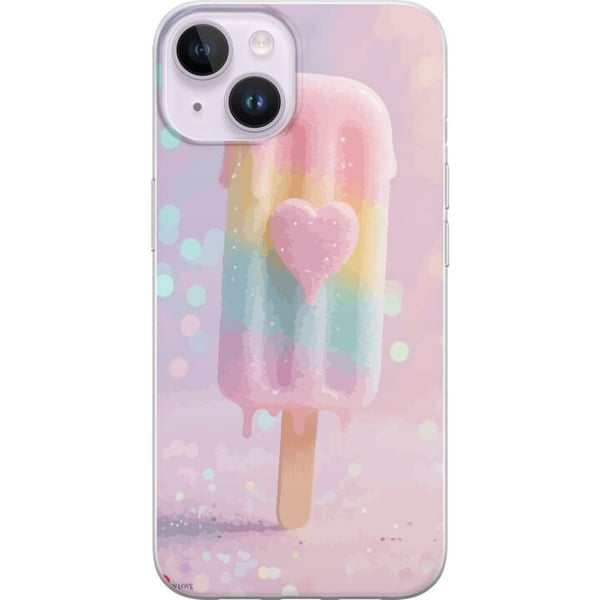 Kompatibel Mobilcover til Apple iPhone 14 Pastelis med hjerte, sødt design med smeltende farver og glitter til sommer og slikstil Kompatibel Mobilcover til Apple iPhone 14 Pastelis med hjerte, sødt design med smeltende farver og glitter til sommer og slikstil