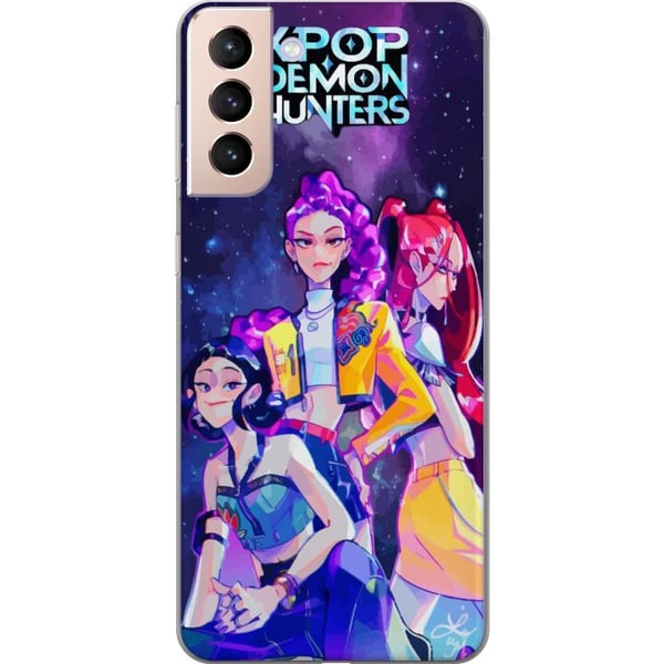 Kompatibelt Mobildeksel til Samsung Galaxy S21 Kpop Demonjegere Idoltrio Kosmisk Romenergi Neonfantasiaura