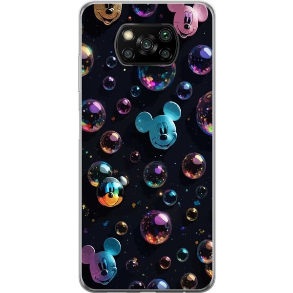 Kompatibel Mobilcover til Xiaomi Poco X3 NFC Musse Pigg Disney Bubblor Design Roligt Motiv Populär