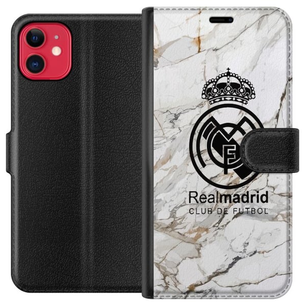 Kompatibelt Plånboksfodral till Apple iPhone 11 Real Madrid Kompatibelt Plånboksfodral till Apple iPhone 11 Real Madrid
