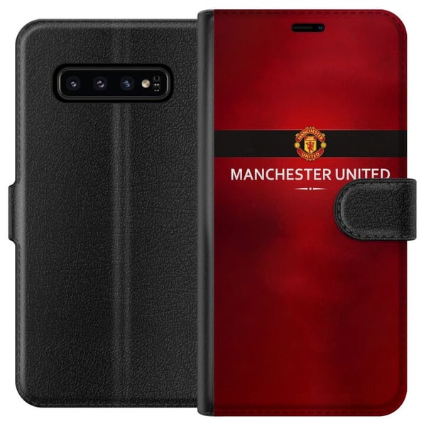 Kompatibelt Lommeboketui til Samsung Galaxy S10 Manchester United