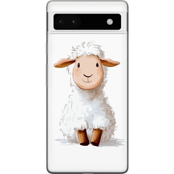 Yhteensopiva Puhelinkuori Google Pixel 6a Suloinen Lammas - lasten ja vauvan tuotteita sarjakuvatyyliin