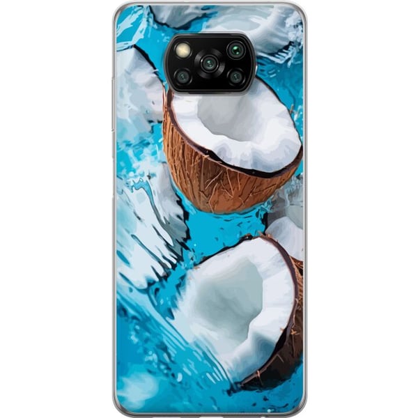 Kompatibel Mobilcover til Xiaomi Poco X3 NFC Kokosnød Pool Sommer Strand Paradis