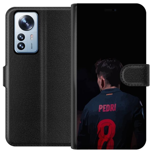 Kompatibel Tegnebogsetui til Xiaomi 12 Pro Pedri FC Barcelona Fodbold Spansk Midtbanespiller Mål Sportsmotivation Fans Børn Ungdom