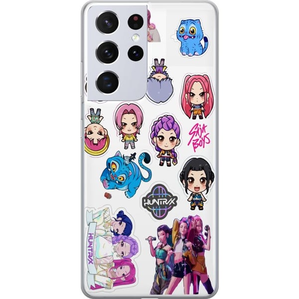 Kompatibelt Mobildeksel til Samsung Galaxy S21 Ultra 5G Huntrix og Saja Boys animeinspirerte, energiske design med sterke farger og moderne japansk p Kompatibelt Mobildeksel til Samsung Galaxy S21 Ultra 5G Huntrix og Saja Boys animeinspirerte, energiske design med sterke farger og moderne japansk p