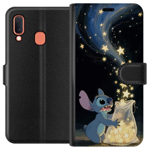 Kompatibelt Lommeboketui til Samsung Galaxy A20e Magisk Stitch Disney Søt Karakter Kompatibelt Lommeboketui til Samsung Galaxy A20e Magisk Stitch Disney Søt Karakter