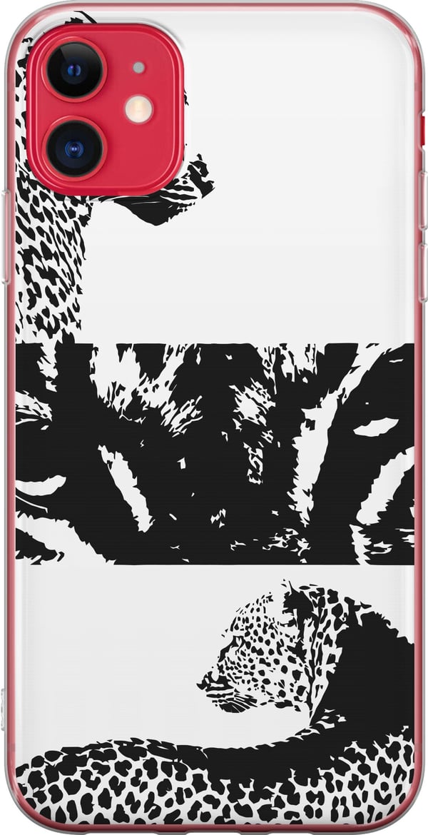 Yhteensopiva Puhelinkuori Apple iPhone 11 Leopard Faces