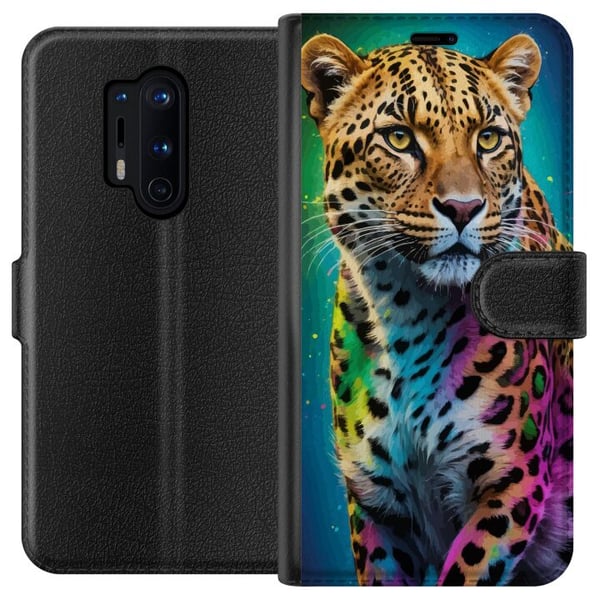 Yhteensopiva Lompakkokotelo OnePlus 8 Pro Leopard