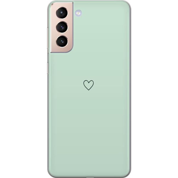 Kompatibelt Mobildeksel til Samsung Galaxy S21 Enkelt Hjerte