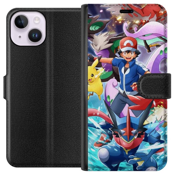 Kompatibelt Lommeboketui til Apple iPhone 14 Pokemon