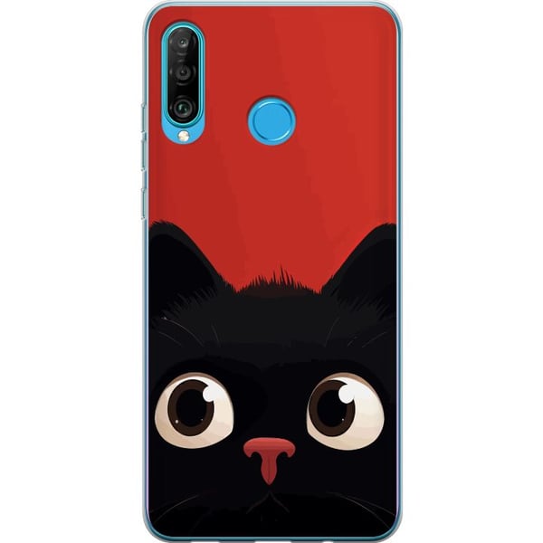 Kompatibelt Mobilskal till Huawei P30 lite Lekfull Kisse
