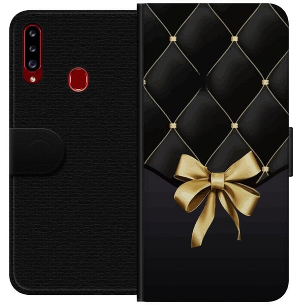 Kompatibelt Plånboksfodral till Samsung Galaxy A20s Stilfull Rosett