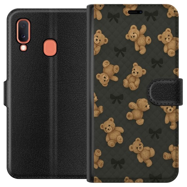 Yhteensopiva Lompakkokotelo Samsung Galaxy A20e Teddy Halauksia