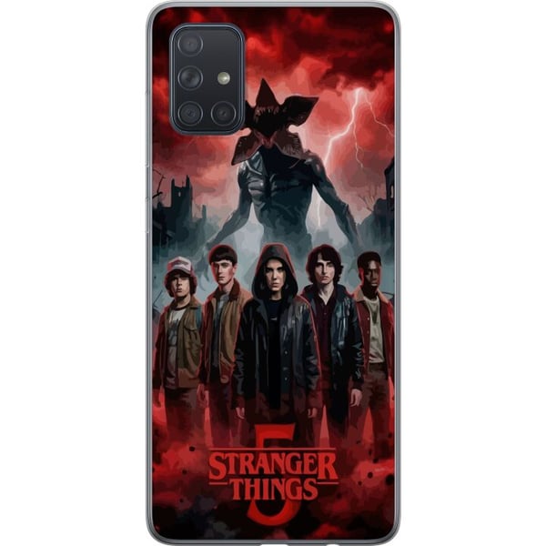 Kompatibelt Mobildeksel til Samsung Galaxy A71 Mørk Stranger Things-inspirert fantasyillustrasjon med torden og dramatisk skrekkstemning Kompatibelt Mobildeksel til Samsung Galaxy A71 Mørk Stranger Things-inspirert fantasyillustrasjon med torden og dramatisk skrekkstemning