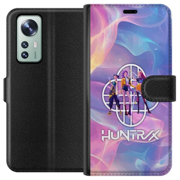 Yhteensopiva Lompakkokotelo Xiaomi 12 KPop Demon Hunters 2 HuntrX pastelliaihe pehmeillä väreillä ja futuristisella tyylillä