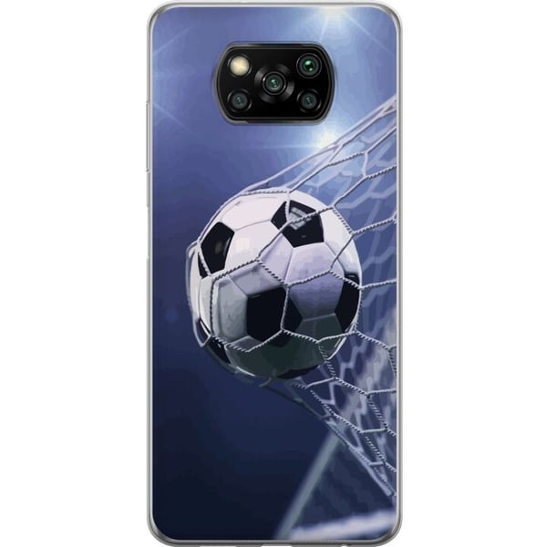 Kompatibel Mobilcover til Xiaomi Poco X3 NFC Fodbold Hastighed Net Sport Kamp Spil