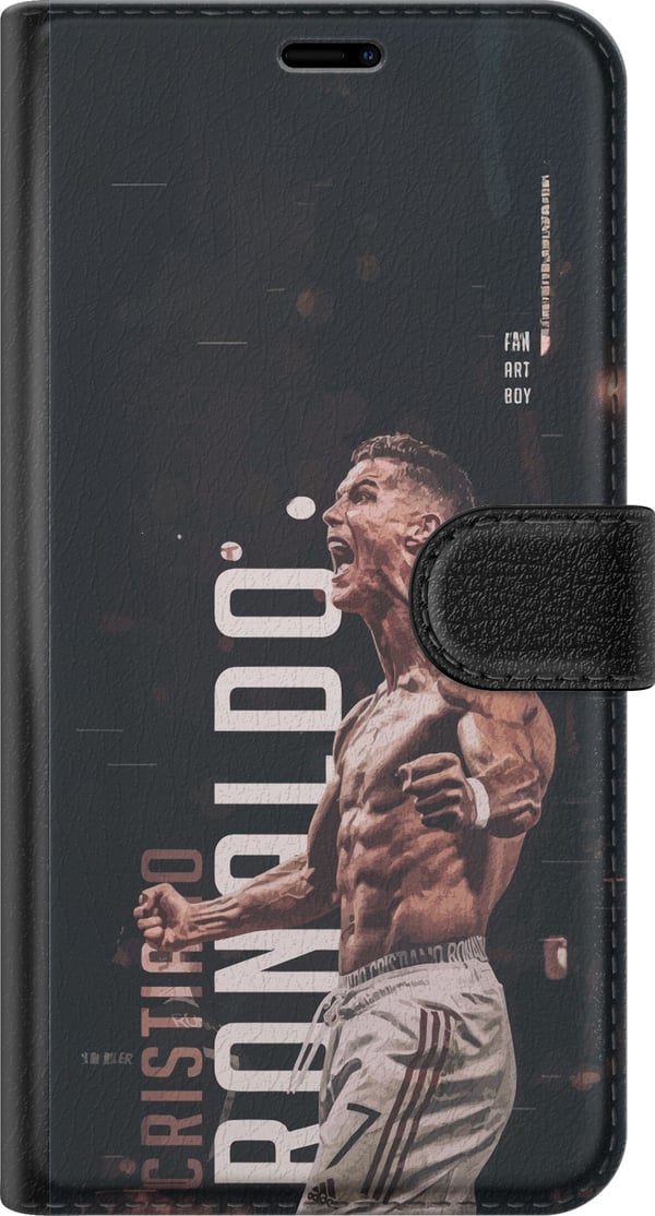 Kompatibel Tegnebogsetui til Samsung Galaxy A33 5G Cristiano Ronaldo Al-Nassr Portugal legendarisk angriber med styrke, hurtighed og en af fodboldens