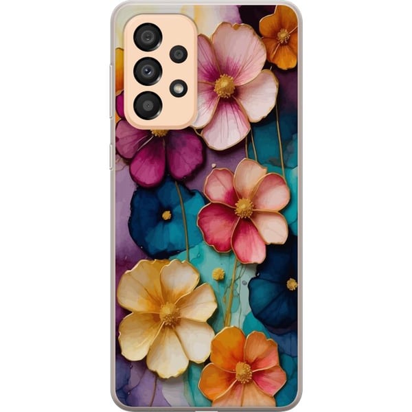 Yhteensopiva Puhelinkuori Samsung Galaxy A33 5G Kukat Värit