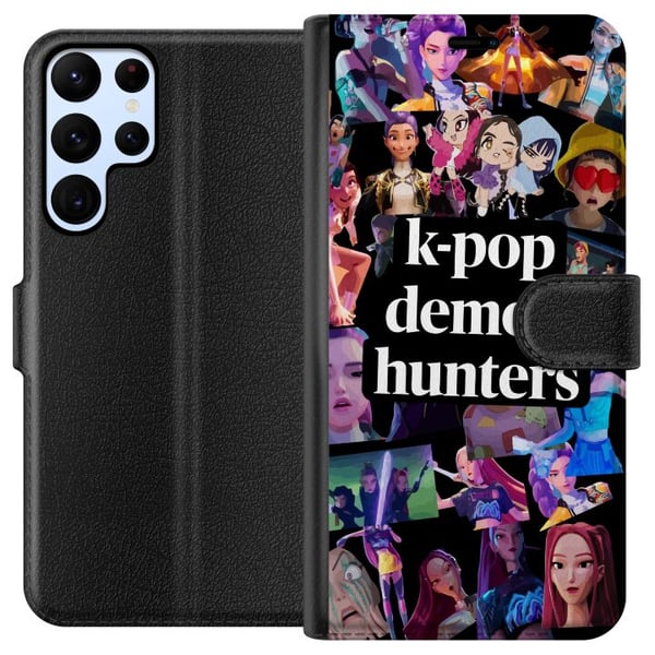 Kompatibelt Plånboksfodral till Samsung Galaxy S22 Ultra 5G KPop Demon Hunters special edition figur