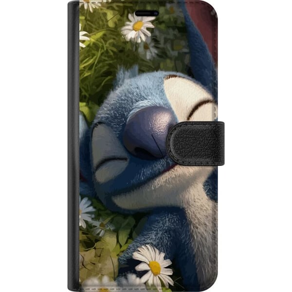 Kompatibelt Plånboksfodral till Samsung Galaxy S9+ Stitch som somnar i äng av prästkragar där mjukt ljus och naturens lugn skapar varm avkopplande kä