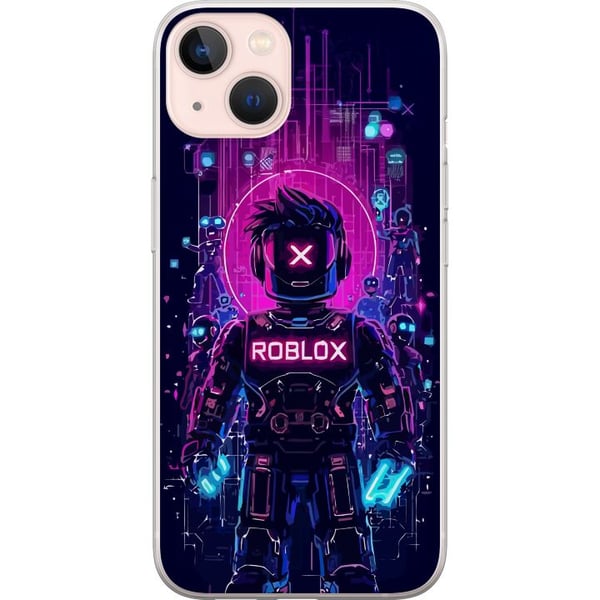 Kompatibel Mobilcover til Apple iPhone 13 Roblox Cyber Core Kraftfuldt digitalt Roblox-design med lilla lys og futuristisk baggrund