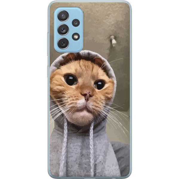 Kompatibelt Mobildeksel til Samsung Galaxy A52 5G Katt Genser Kompatibelt Mobildeksel til Samsung Galaxy A52 5G Katt Genser
